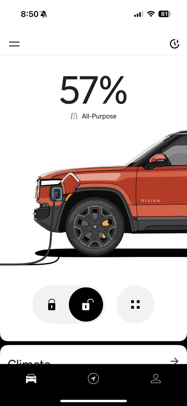 Rivian Mobile App - Charging