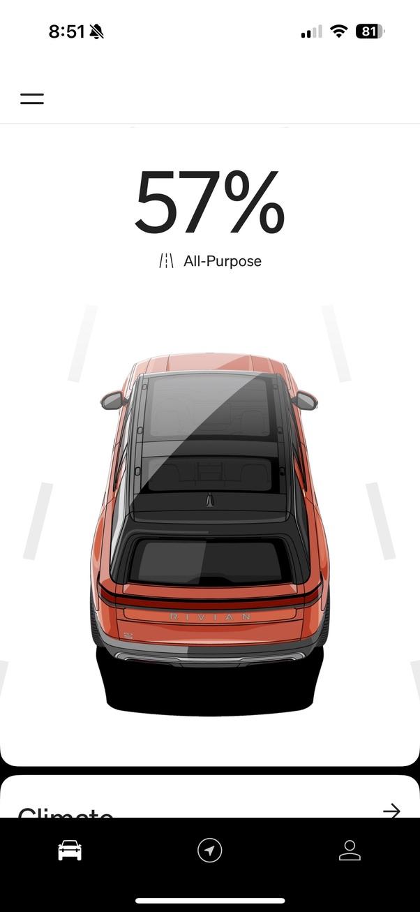 Rivian Mobile App - Driving